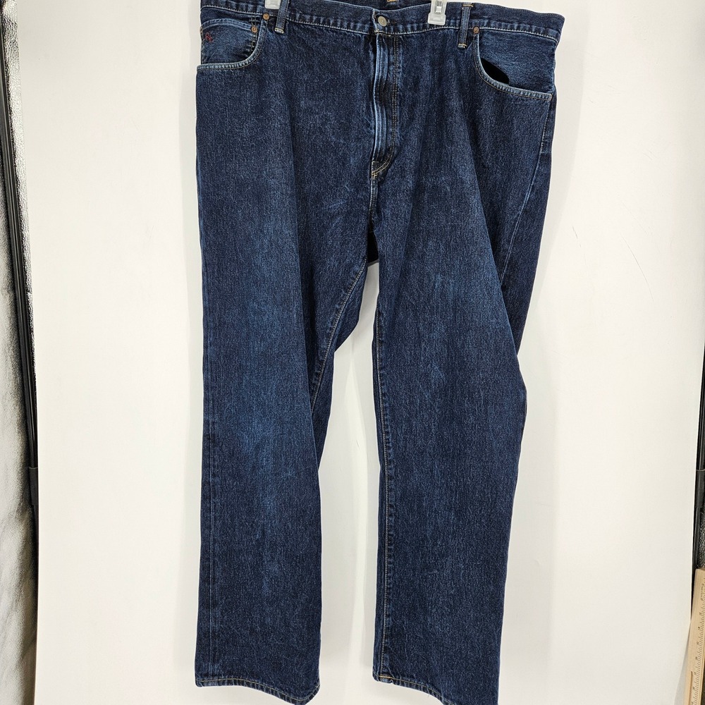 Polo Ralph Lauren Jeans Mens 48x34 Hampton Straight Casual‎ Blue Preppy Big